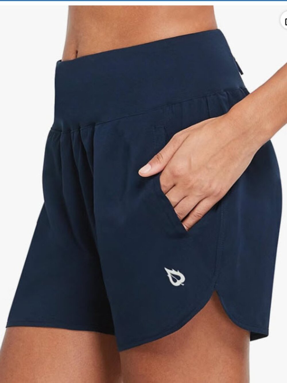Baleaf Dark Navy Women's Athletic Quick Dry Shorts 5” Sz Large
